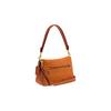 COACH Tabby 26 snap closure leather and suede and snakeskin hand-held shoulder bag women's brown