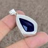 Blue Topaz Gemstone Handmade 925 Sterling Silver Jewelry Pendant 1.77" KKG-72