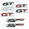 Car 3D Metal GT Logo Body Trunk Emblem Badge Decals Sticker For KIA K3 K5 Sportage Peugeot 206 207 208 301 508 2008 3008