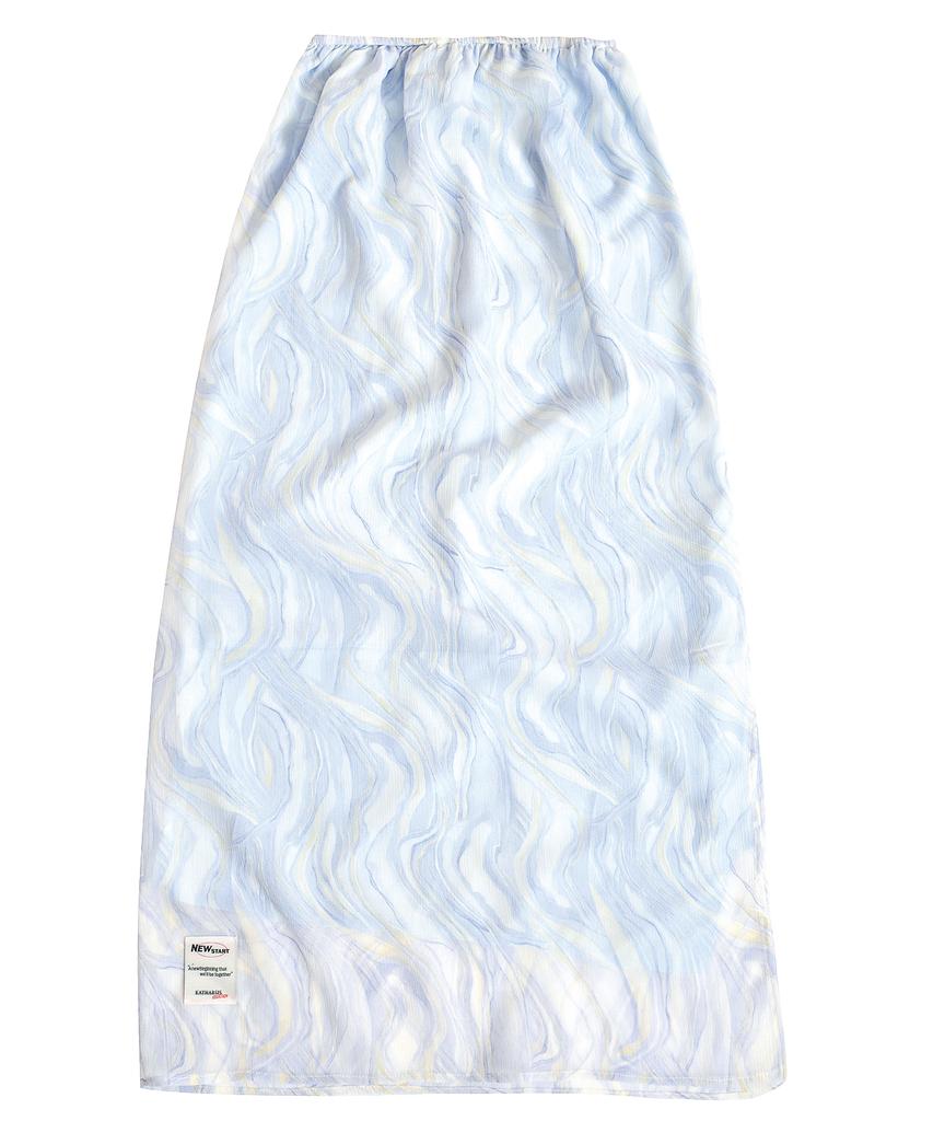 Catharsis Chiffon Long Skirt L/B_Free