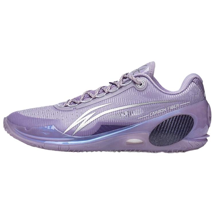 Li Ning Wade 808 3 Ultra Амортизация TPU, Износостойкие Низкие Баскетбольные Кроссовки Мужские Лунный Фиолетовый ABAT051-AN