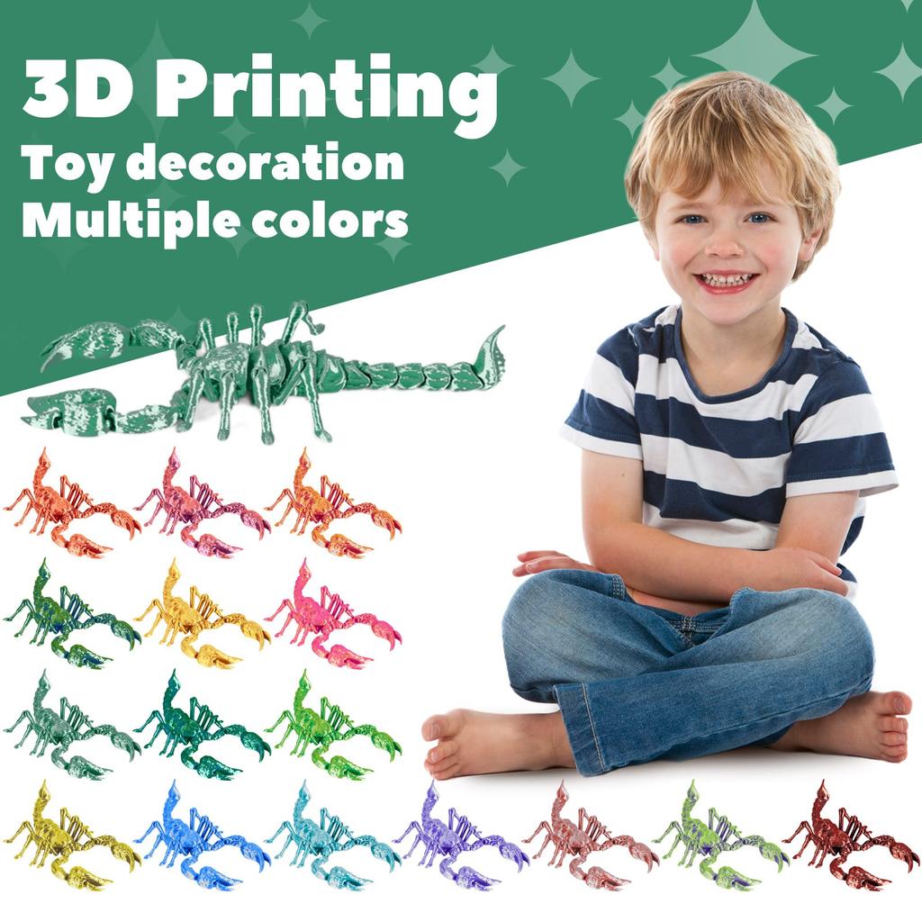 3D-печать Скорпион 3D-печать Шарнирная игрушка Скорпион Взрослая детская игрушка Таинственная игрушка Скорпион