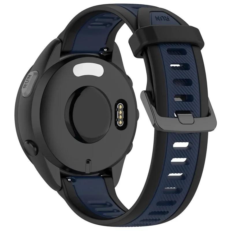 Силиконовый ремешок 18/20/22 мм Для Huawei watch 5 46 мм/Garmin Forerunner 570 970 265 55 165 965 Браслет для Huawei watch 5 42 мм