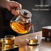 Стеклянный чайник и набор для плиты из грецкого ореха YIHUTEA