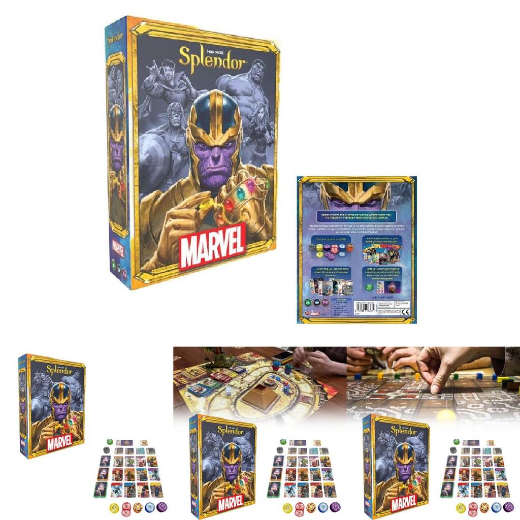 Splendor Marvel Board Game Featuring Paper Cards For Kids And Adults