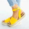 Fashion Plus Size Women's Shoes Hemp Rope Wedge Heel Platform Fish Mouth Sandals Women Luxury Sandals Women Designers 2024