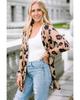 Printed Open Front Cardigan