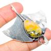 Bumble Bee Jasper Handmade 925 Sterling Silver Gift Pendant 2.56" d8V59