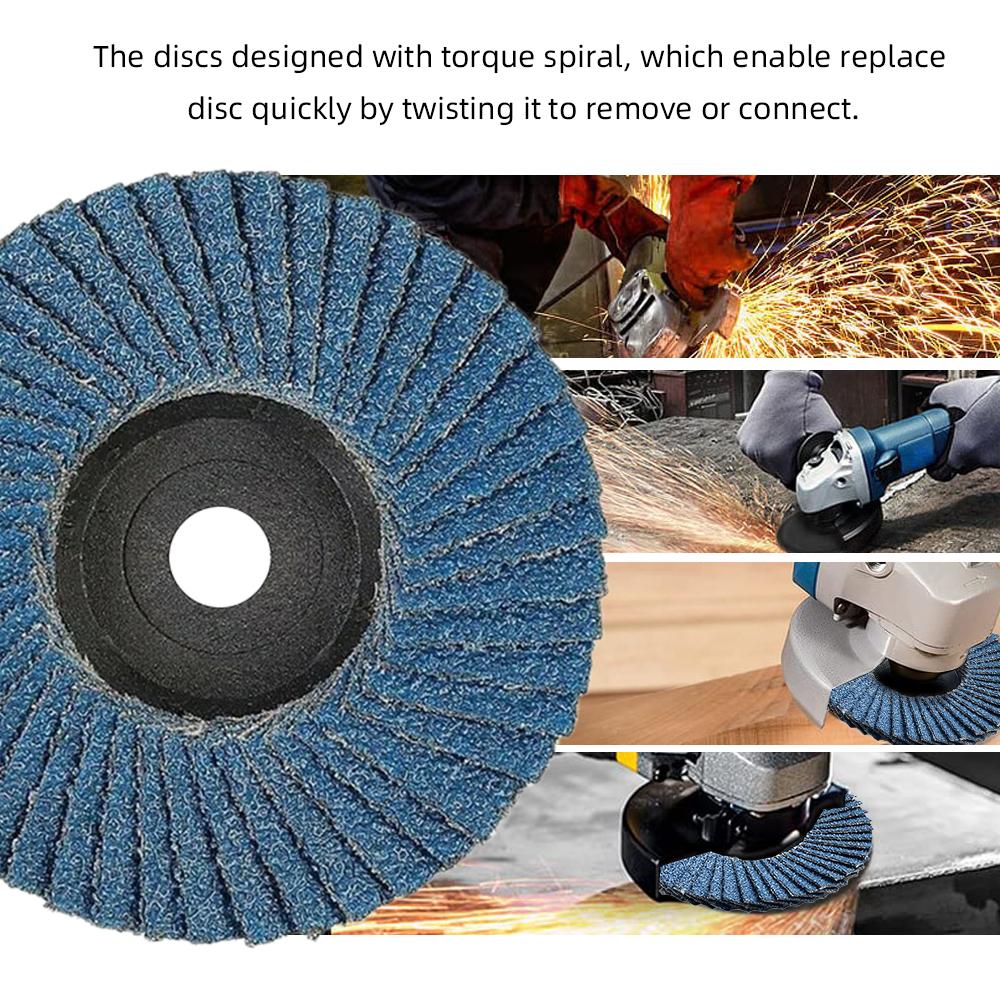 3pcs 75mm/3 Inch Flat Flap Discs Grinding Wheels Mini Angle Grinder Sanding Discs for Metal Wood Polishing Cutting Accessories
