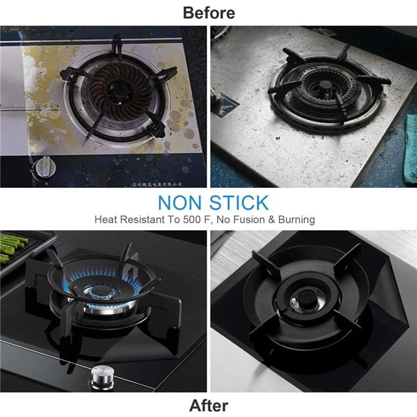 4Pcs Stove Protector Cover Liner Gas Stove Protector Kitchen Accessories Mat Cooker Cover