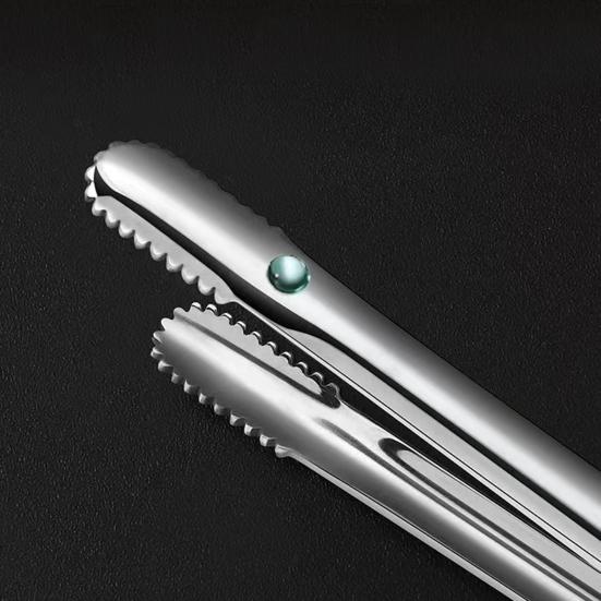 Зажимы для еды с противоскользящим покрытием Щипцы из нержавеющей стали Для барбекю Пикники Банкеты Щипцы для еды Зажимы в японском стиле с длинной ручкой