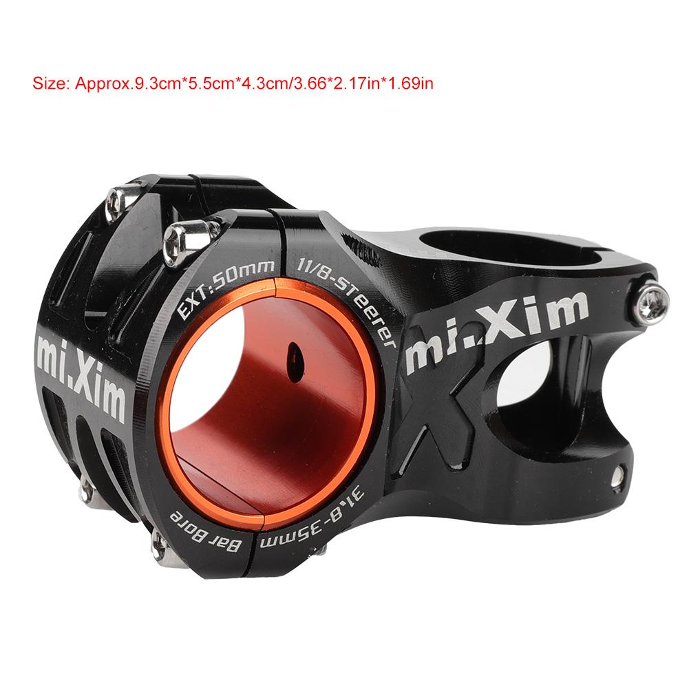 31,8*50 мм алюминиевый сплав короткий руль велосипеда руль подъемный шток детали велосипеда(черный)