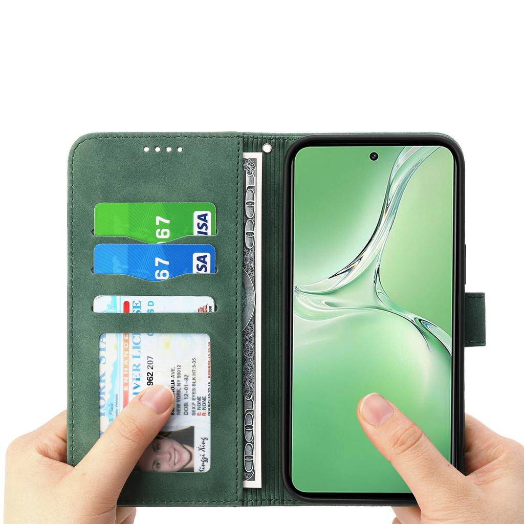 DIERFENG DF-03 Чехол-бумажник из кожи с тиснением в виде линий для Sony Xperia 1 VII