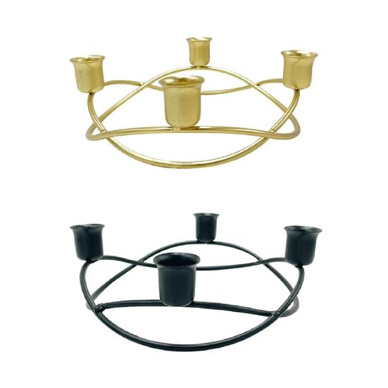 Красивая подставка для свечей с 4 слотами, реквизит для фотосъемки ручной работы