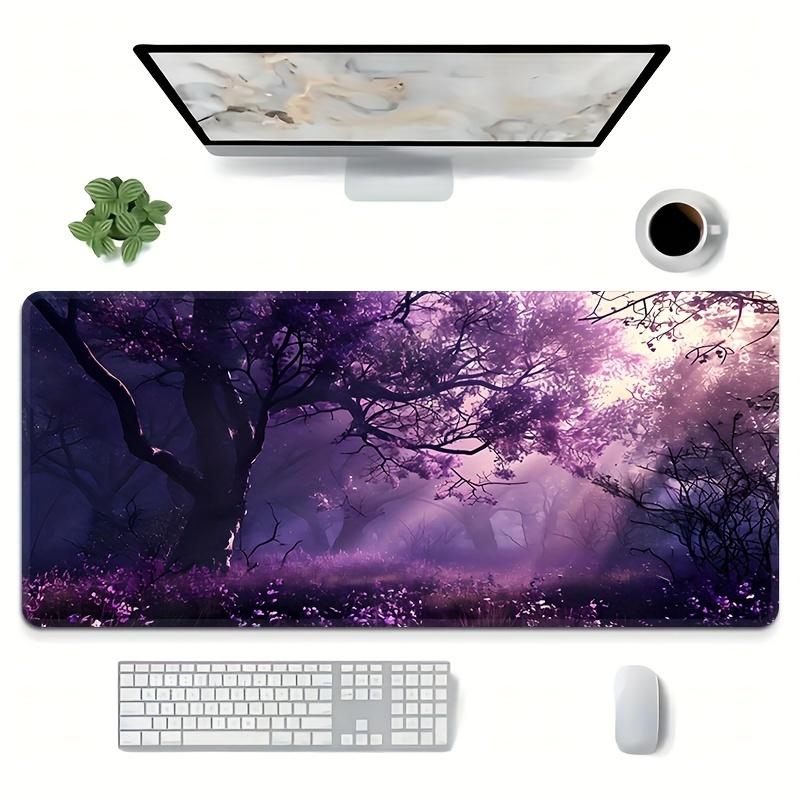 Large Purple Tree Gaming Mouse Pad Non-Slip Rubber Desk Mat Office Mouse Mat Desk Accessories Carpet Mousepad 900×400 Playmat