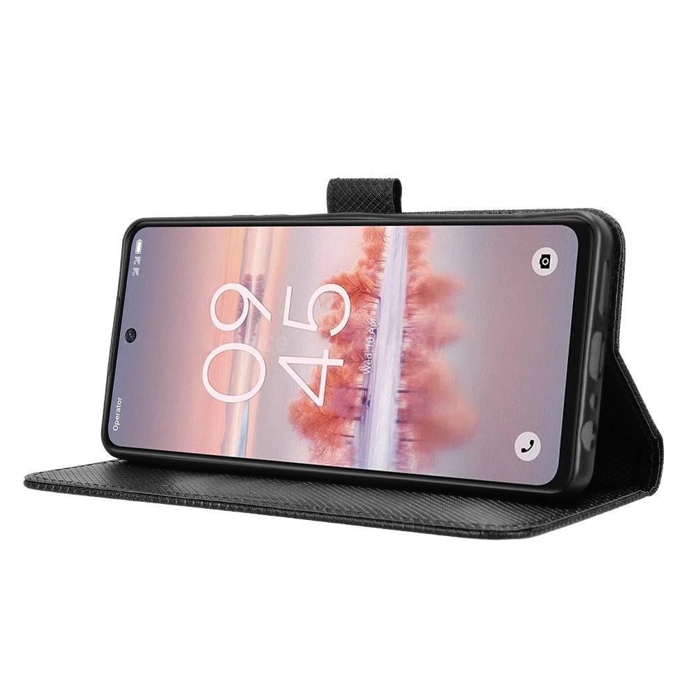 For TCL 60 NxtPaper 4G Leather Wallet Case with Strap Diamond Texture Phone Cover