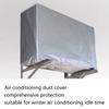 Пылезащитная серебристая крышка для кондиционера, разных размеров, водонепроницаемая, защитная крышка для кондиционера, для наружного использования