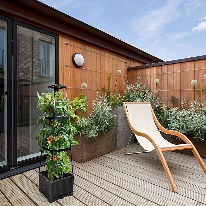 Томатная башня Посадочный ящик и шпалера - для вьющихся растений, опора для сада в помещении и на открытом воздухе - 1 комплект