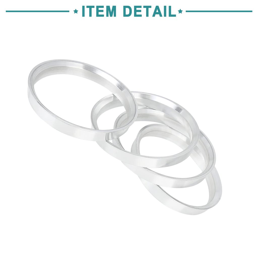 ACROPIX Центровочные кольца ступицы 72.6-66.6мм Серебристый тон 4шт