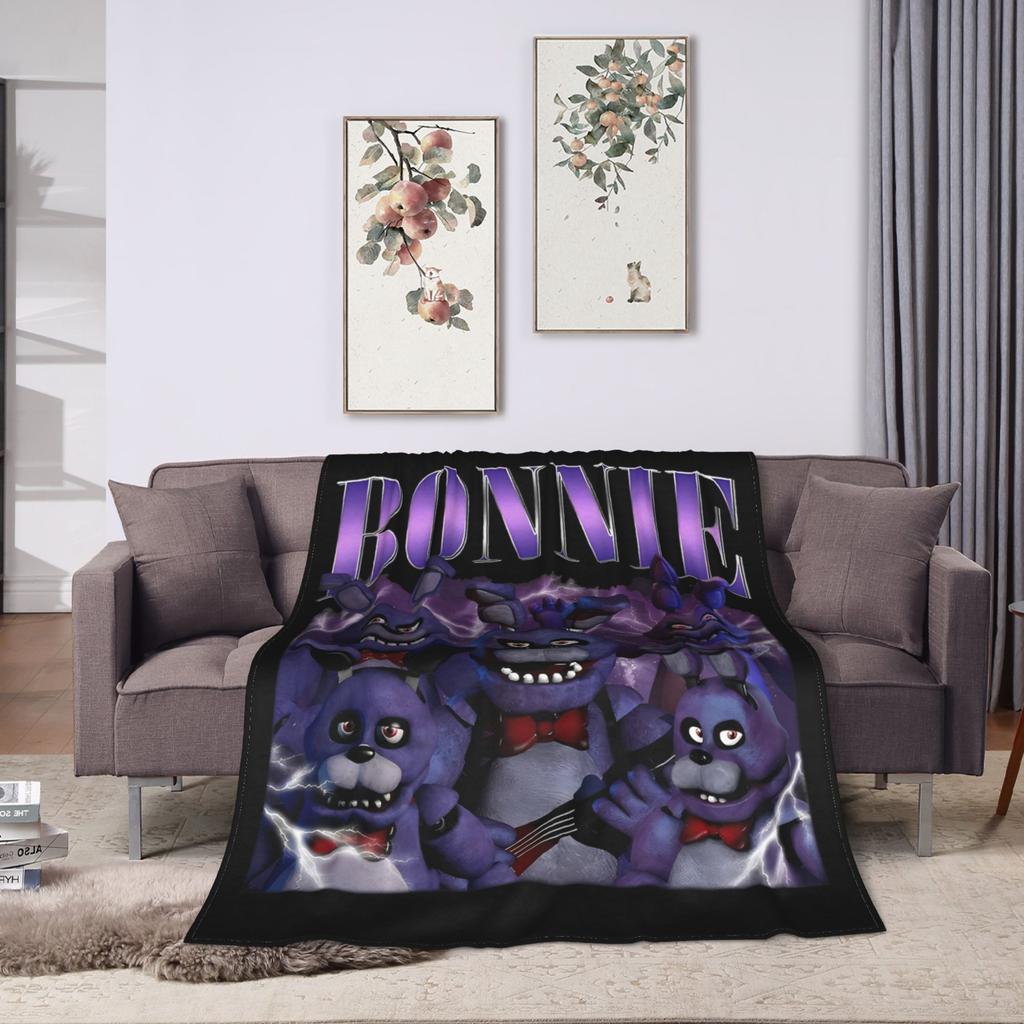 FNAF At Freddys Blanket Fleece Spring Autumn  Multi-function Ultra-Soft Throw Blanket for Sofa Travel Bedding Throws