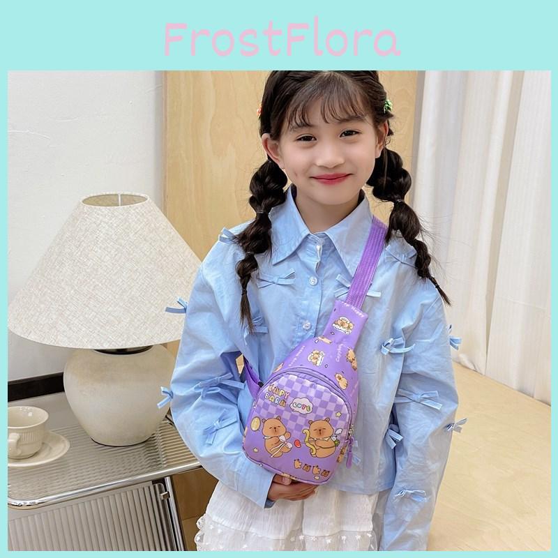 Animal Pattern Capybara Single Shoulder Crossbody Chest Bag Fashion Gift Kids