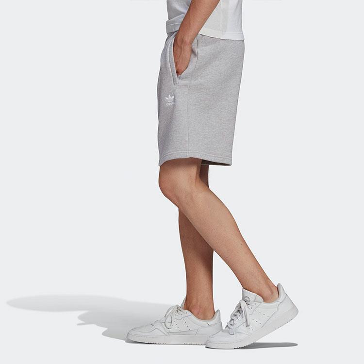 Adidas Originals Essential с вышитым логотипом, однотонные повседневные спортивные шорты со средней талией, мужские брюки серого цвета GD2555