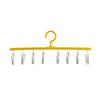 Clothes Drying Hanger 8 Clips 360 Degree Rotatable Windproof Plastic Laundry Hanger Underwear Socks Holder Household Supplies