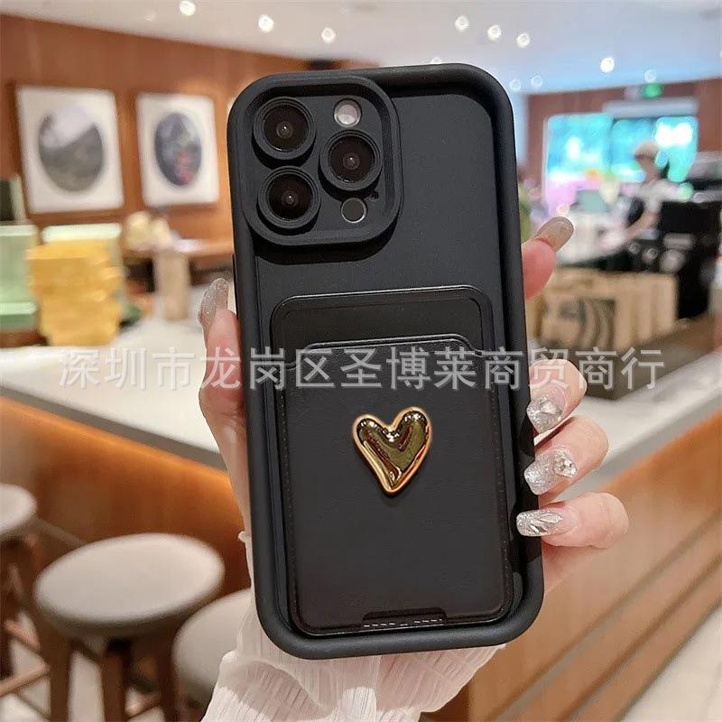 Золотая любовь подходит для чехла на телефон iphone16promax Apple 15 сумка для карт 14 задняя наклейка 17 шагов 13 новый