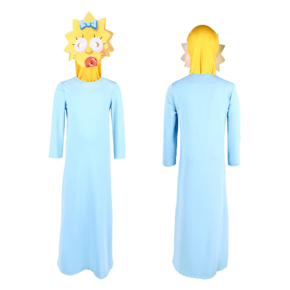 The Simpsons Family Matching Cosplay Outfit Parent-Child Stage Performance Costume