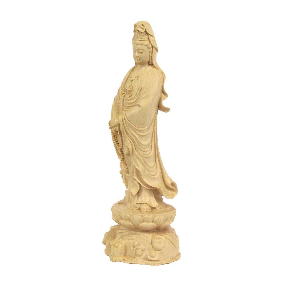Kurita's Specialty Buddhist Statue [Bodhisattva] Standing Statue of Kannon Bodhisattva (Total Height 23cm, Width 8cm, Depth 7.5cm) High-quality Water