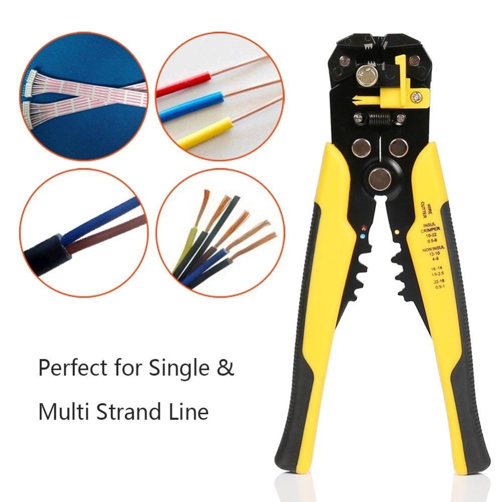 Wire Stripper Self-adjusting Cable Cutter Crimper Automatic Wire Stripping Tool
