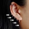 Circle Hoop Earring for Women Men Ear Rings Ear Huggie 6-18mm