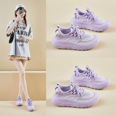 Инс летящая тканая обувь лето новая студенческая спортивная обувь сетка дышащая фитнес бег повседневная