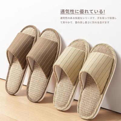 Пара льняных тапочек весна и осень для дома в помещении бесшумные домашние для четырех сезонов хлопково-льняные тапочки женские новые весна и лето