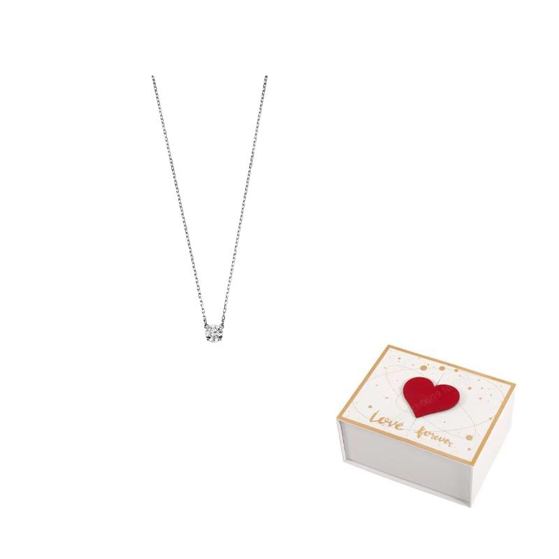 Swarovski Stilla Attract Necklaces Womens Silver