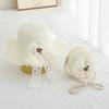 Summer Children's Sun Protection Beach Straw Hat  Princess Girl's Vacation Woven Sun Hat