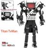 Moc Skibidi Toilet Builing Blocks Toy Titan Clock Man 2.0 Drill Man Titan TVMan Camerman Speakerman for Kids Boys Birthday Gifts