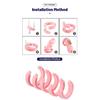 Silicone Urethra Chastity Lock with 5 Snap Ring Penis Bondage Adult Men's Chastity Cage Cock Restriction BDSM Abstainer Sextoys