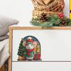 Festive Mouse Wall Decals - Removable Christmas Stickers for Home, Cute Noel Navidad Decor 2025-2026 with Merry Xmas Patterns