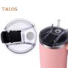Tumbler Lid with Straw Hole Transparent Good Sealing Dustproof Splash Resistant Cup Lid Cover Replacement Cup Accessories