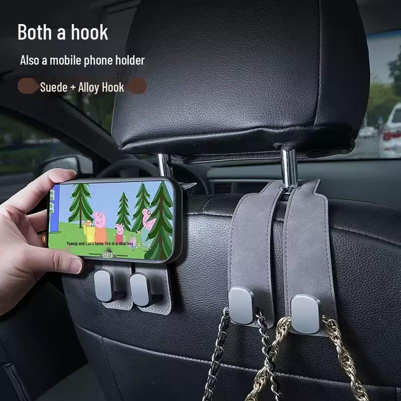 Multi-functional Car Seat Hook and Backrest Organizer