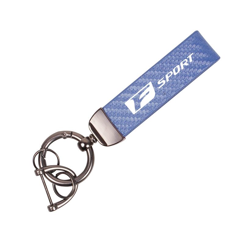 High Quality Carbon Fibre Keychain Car Key Ring Accessories For Lexus F SPORT ES RX NX LS UX LM LX GX LC RZ IS CT GS RC HS SC TX