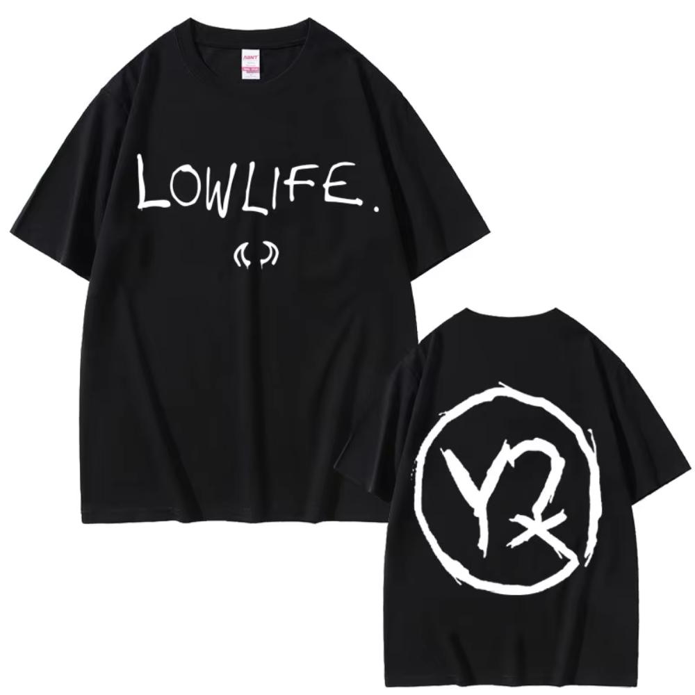 Yungblud Lowlife Album Logo 2026 T-shirts Unisex Women Fashion Rock Retro Short Sleeve Tshirt Unisex's Casual Cotton Oversized T Shirt