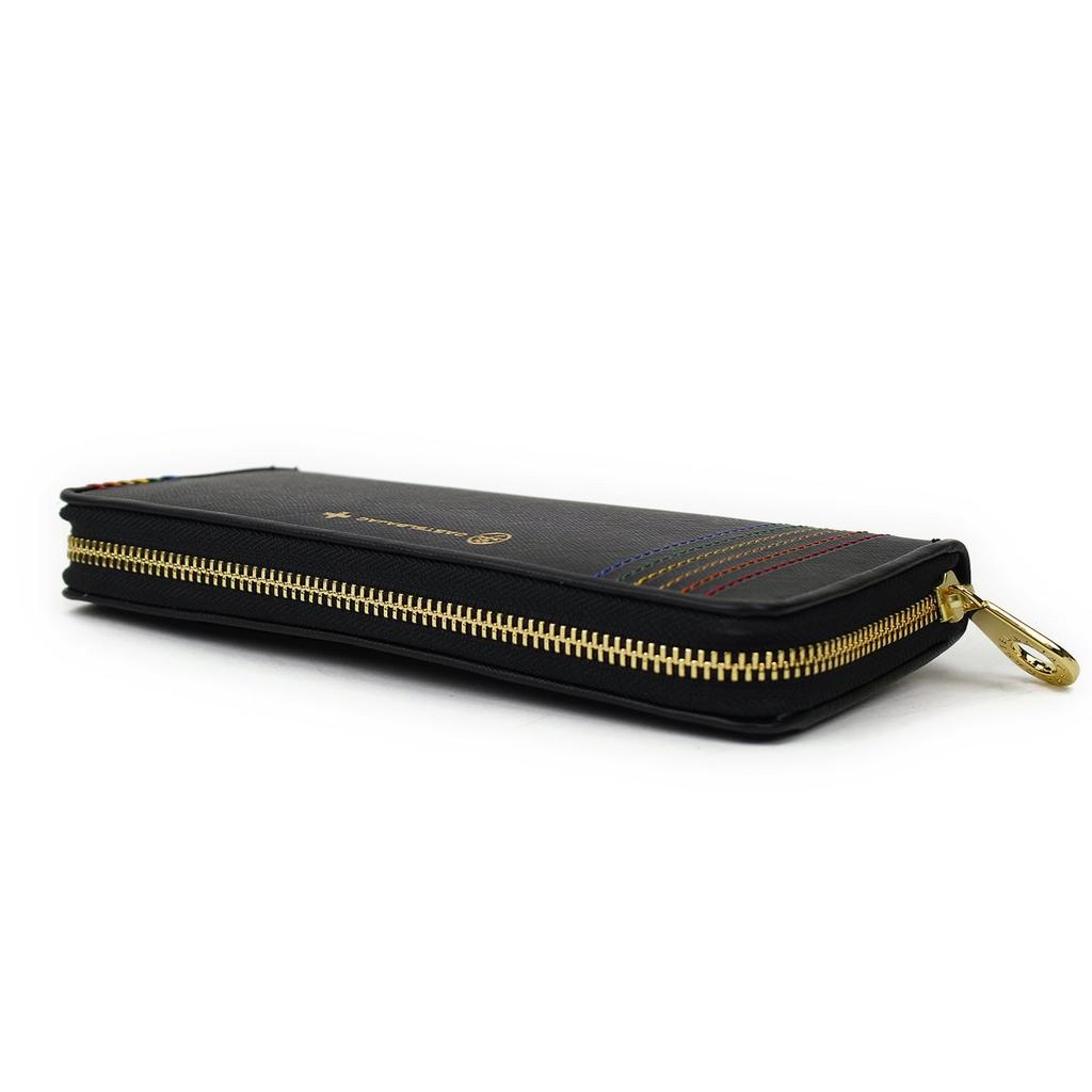 CASTELBAJAC SEST Series Round Zipper Long Wallet with Coin Purse 027605 Black