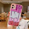 Melted Colorful Painting Phone Case for iPhone X XR XS 7 8 Plus 11 12 13 pro MAX 13mini Translucent Matte Case