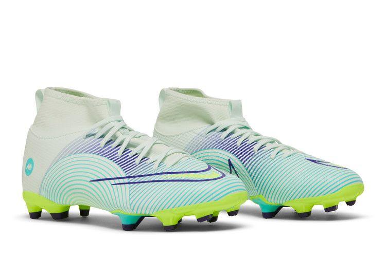 Kids' Sneakers Nike Mercurial Superfly 8 Academy MG GS 'Dream Speed - Barely Green Electro Purple'
