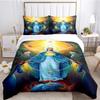 Kind Blesed Virgin M-Mary All Season Duvet Cover Comforter Beddding Set Soft Quilt Cover and Pillowcases SingleDoubleQueenKing