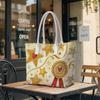Fashion Star Print Tote Bag Portable Daily Commuter Casual Handbag