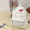 Bow Cute Cartoon Backpack For Teens With Nylon Material For Daily Use