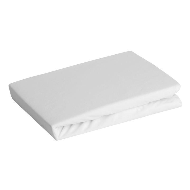 Fitted Sheet 140X200 White Cotton Jersey 1 Pc